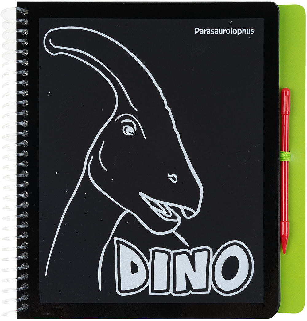 Альбом для творчества и рисования для малышей Dino World Magic Scratch  Раскраска Волшебное царапание Динозавр Depesche купить недорого