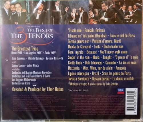 Картинка The Best Of The Three Tenors (CD) 356259 4605026011700 фото 3