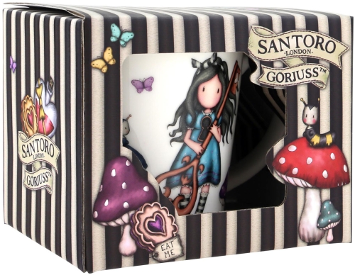 Картинка Кружка керамическая 330 мл Gorjuss Wonderland Curiosity Санторо для девочек Santoro London SL933GJ13 2015140692228 фото 4