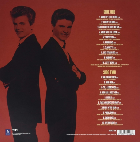 Картинка The Everly Brothers 20 Golden Classics (LP) Bellevue Music 398704 5711053020826 фото 2