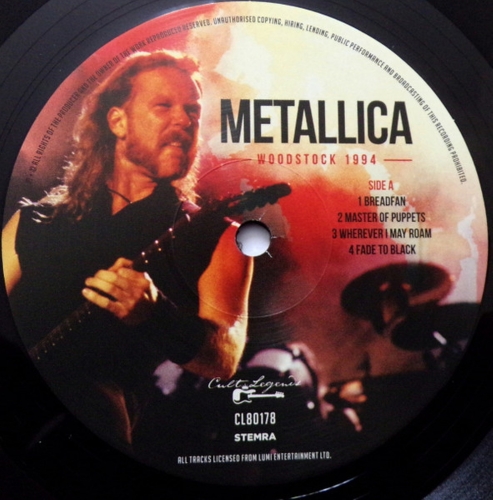 Картинка Metallica Woodstock 1994 Live Radio Broadcast (LP) Cult Legends Music 402031 8717662580178 фото 4