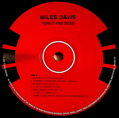 Картинка Miles Davis Porgy And Bess Clear Vinyl (LP) Ermitage 401399 8032979642112 фото 3