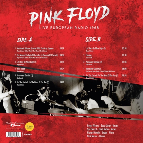 Картинка Pink Floyd Live European Radio 1968 (LP) Cult Legends Music 402037 8717662583568 фото 3