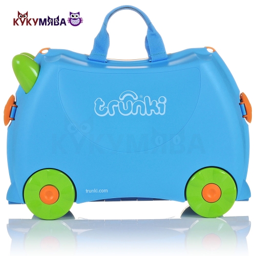 Картинка Детский чемодан Terrance голубой на колесиках Trunki 0054-GB01-P1 5055192200054 фото 2