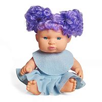 Картинка Кукла в голубом платье с фиолетовыми локонами 18.5 см Lovely Baby XM632/1 6920140882332