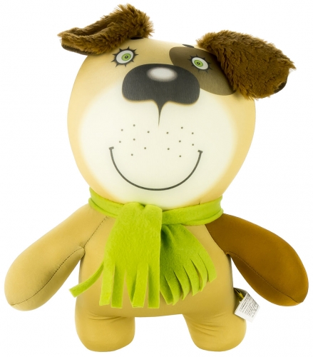 Картинка Антистрессовая игрушка Звери в шарфах Собака 36*23 см Штучки, к которым тянутся ручки 14аси37мив-4 2424680002341