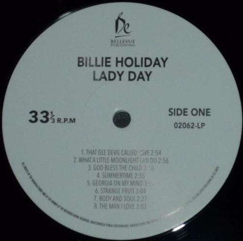 Картинка Billie Holiday Lady Day (LP) Bellevue 401407 5711053020628 фото 4