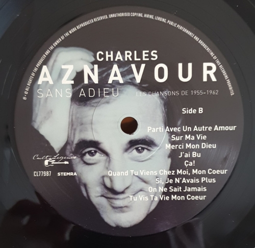 Картинка Charles Aznavour Sans Adieu Les Chansons De 1955-1962 (LP) Cult Legends Music 402029 8717662577987 фото 7