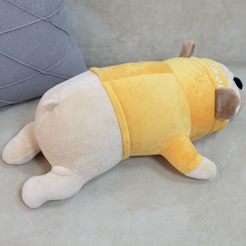 Картинка Мягкая игрушка Собака Мопс 45 см в желтой толстовке ТО-МА-ТО DL404513423Y 4610136046733 фото 2