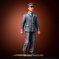Картинка Оловянная миниатюра Сержант милиции в повседневной форме одежды 1977 год Балтийская коллекция солдатиков ПР-55-01 2424680007193