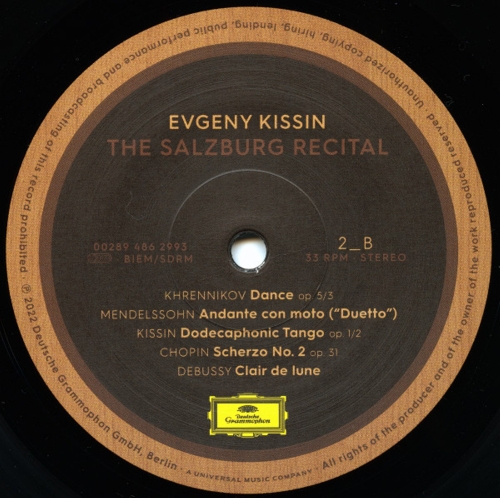 Картинка Evgeny Kissin The Salzburg Recital (2LP) Deutsche Grammophon Music 402112 028948629916 фото 9