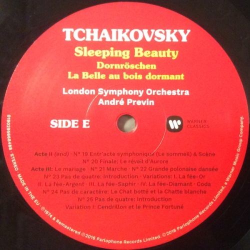 Картинка Tchaikovsky Sleeping Beauty Andre Previn (3LP) Warner Classics 395641 190295668488 фото 6