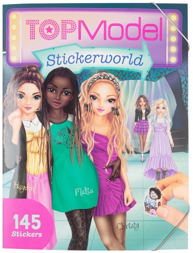 Картинка Альбом с наклейками для творчества TOPModel Stickerworld Топ Модель для девочек 0411468 4010070579043