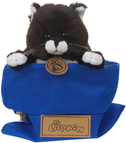 Картинка Игрушка мягкая Толстый кот 16 см (горький шоколад) Lapkin AT365257 4627093652570 фото 7