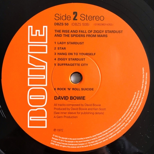 Картинка David Bowie The Rise And Fall Of Ziggy Stardust And The Spiders From Mars (LP) Parlophone 401634 190296314353 фото 6