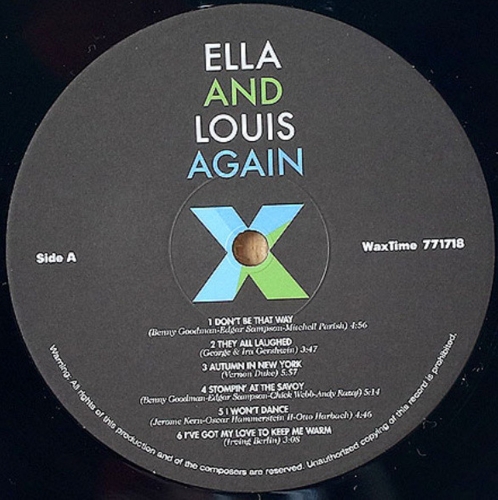 Картинка Ella Fitzgerald & Louis Armstrong Ella and Louis Again (LP) WaxTime Music 402060 8436028698929 фото 8