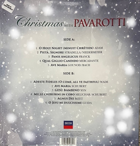 Картинка Luciano Pavarotti Christmas With Pavarotti Blue Vinyl (LP) Decca Music 401985 028948548217 фото 3