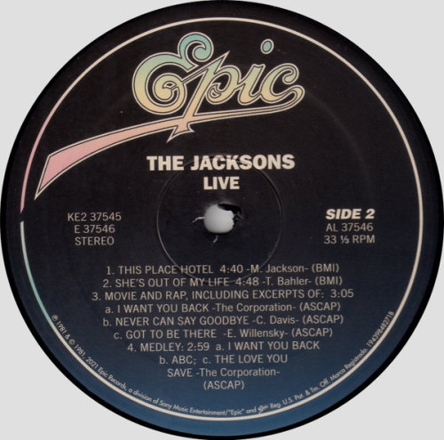 Картинка The Jacksons Live (2LP) Sony Music 401606 194398482712 фото 5