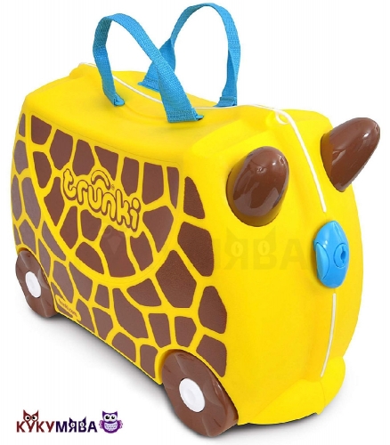 Картинка Детский чемодан Жираф Джери на колесиках Trunki 0265-GB01 5055192202652