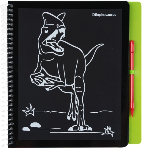 Картинка Альбом для творчества и рисования для малышей Dino World Magic Scratch Раскраска Волшебное царапание Динозавр 0411662 4010070595951 фото 6