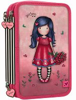 Картинка Тройной пенал с наполнением Gorjuss Sparkle & Bloom Love Grows Санторо для девочек SL607GJ16 5018997629482