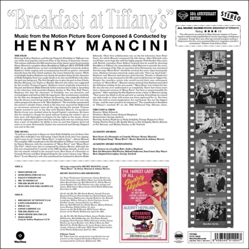 Картинка Henry Mancini Breakfast At Tiffany's Music From The Motion Picture Score Soundtrack (LP) WaxTime 398351 8436542010047 фото 2