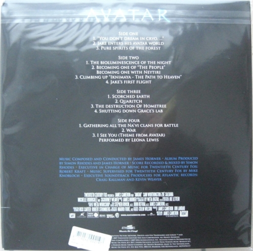 Картинка Avatar Music From The Motion Picture Soundtrack James Horner (2LP) MusicOnVinyl 401789 8719262002197 фото 5