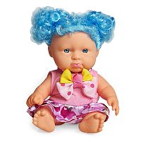Картинка Кукла в розовом платье с голубыми локонами 18.5 см Lovely Baby XM632/4 6920140882363