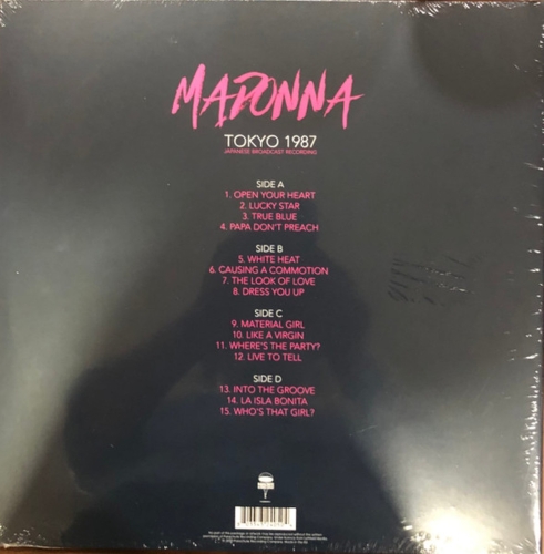 Картинка Madonna Tokyo 1987 Japanese Broadcast Recording Red Vinyl (2LP) Parachute Recording Music 402119 803343240504 фото 4