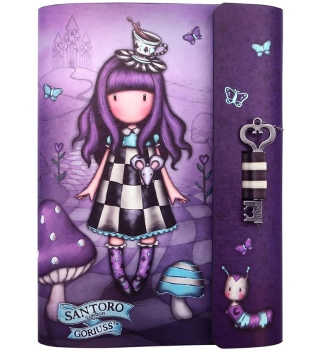 Картинка Блокнот в твердой обложке с ключом Gorjuss Wonderland A Little More Tea SL1092GJ02 5018997634349
