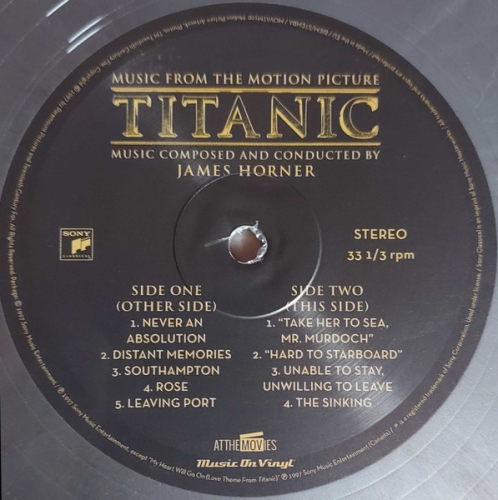 Картинка Titanic Music From The Motion Picture James Horner Sounftrack Silver Black Marbled Vinyl (2LP) MusicOnVinyl 401795 8719262029484 фото 6