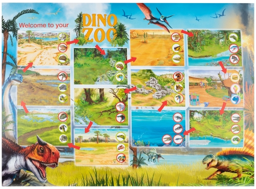 Картинка Альбом с наклейками Создай Динопарк Creative Studio Create Your Dino Zoo 0411400 4010070569204 фото 2