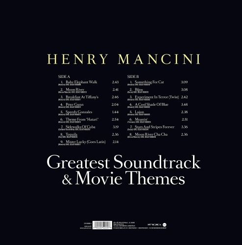 Картинка Henry Mancini Greatest Soundtrack & Movie Themes (LP) ZYX Music 400888 090204525393 фото 3