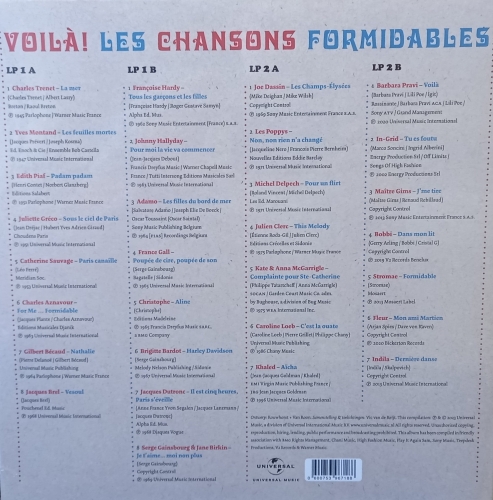 Картинка Voila! Les Chansons Formidables Various Artists (2LP) Universal Music 401734 600753967188 фото 3