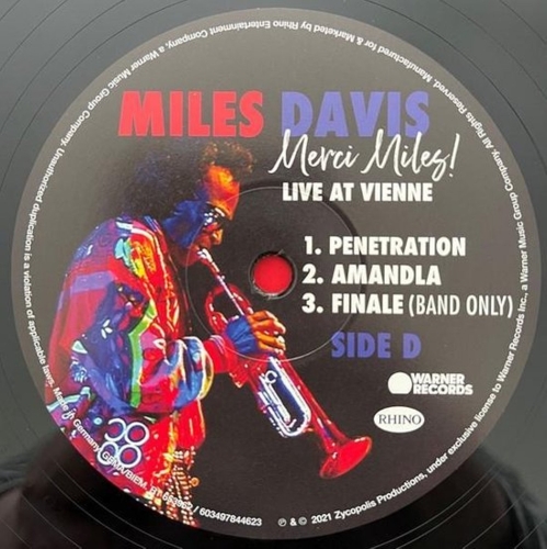 Картинка Miles Davis Merci Miles! Live at Vienne (2LP) Warner Music 401710 603497844623 фото 9