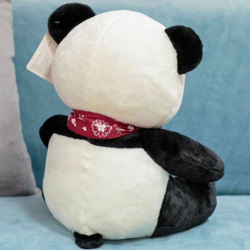Картинка Мягкая игрушка Мишка панда 30 см с бантом ТО-МА-ТО DL103001627BK 4610136045897 фото 2