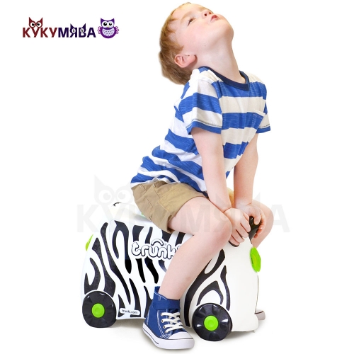 Картинка Детский чемодан Зебра Зимба на колесиках Trunki 0264-GB01 5055192202645 фото 9