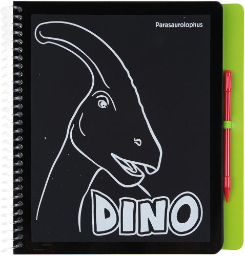 Картинка Альбом для творчества и рисования для малышей Dino World Magic Scratch Раскраска Волшебное царапание Динозавр 0411662 4010070595951 фото 4