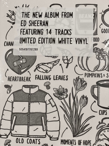 Картинка Ed Sheeran Autumn Variations White Vinyl (LP) Gingerbread Man Records Music 402131 5054197767289 фото 7