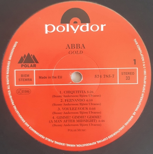 Картинка ABBA Gold Greatest hits Gold Vinyl (2LP) Universal Music 393765 602577629211 фото 8