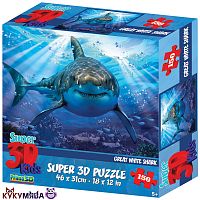 Картинка Пазл 3D Большая белая акула-2 150 деталей Prime3D 10898 670889108984