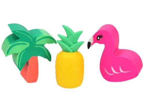 Набор фигурных ластиков Тропики в форме пальмы ананаса и фламинго TOPModel Топ Модель для девочек фото 3