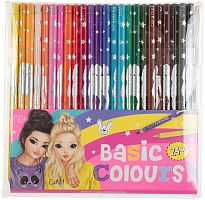 Картинка Набор красивых цветных карандашей для рисования и раскрашивания 24 штуки TOPModel Топ Модель для творчества и для девочек 046710/006710 4010070367602