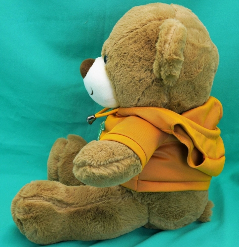 Картинка Мягкая игрушка Медведь 30 см в оранжевой толстовке ТО-МА-ТО DL203006908Y 4610136044296 фото 6