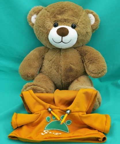 Картинка Мягкая игрушка Медведь 30 см в оранжевой толстовке ТО-МА-ТО DL203006908Y 4610136044296 фото 11