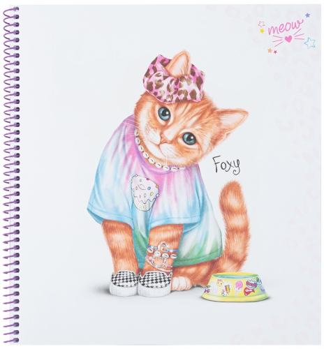 Картинка Альбом для творчества и рисования с наклейками Котята TOPModel Create Your Kitty Топ модель раскраска Создай котенка для девочек 0411133/0011133 4010070465490 фото 10