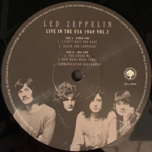 Картинка Led Zeppelin Live in the USA 1969 Vol.2 (LP) Expensive Woodlands Recordings Music 401934 803343269666 фото 4