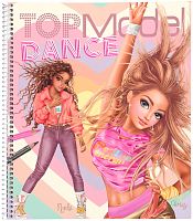 Картинка Альбом для творчества и рисования с наклейками и трафаретами Танцы TOPModel Dance Раскраска Топ модель для девочек 0411877 4010070607272