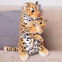 Картинка Мягкая игрушка Леопард с детенышем 35 см ТО-МА-ТО DW303007808BR 4610136045149