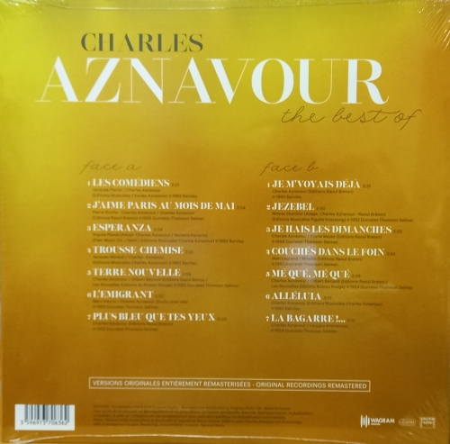 Картинка Charles Aznavour The Best Of (LP) Wagram 401831 3596973706362 фото 3